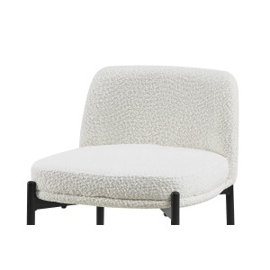 Chaise de comptoir ELISE couleur blanche, dimensions H91 x L44 x P42 cm, idéal pour un comptoir moderne