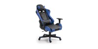 Chaise gaming ARIA Bleu et noir, idéal pour des parties de jeu qui dur!