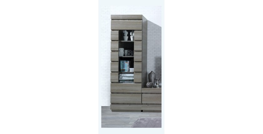 Vitrine 1 porte collection DUCAL. Meuble design et tendance pour votre salon.