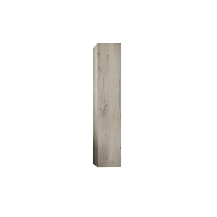 Meuble de salle de bain suspendu, 1porte, collection CISA. Coloris blanc effet bois