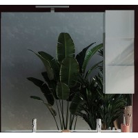 Miroir design avec rangement, 120x110 cm, collection KUBRICK, coloris bianco lucido