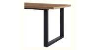 Table à manger EDWAR longueur 200cm en décor bois exotique mango, idéal pour une salle à manger conviviale