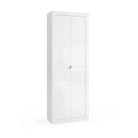 Armoire de salle de bains, 2 portes, collection CISA. Coloris blanc brillant