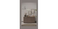 Buffet 3 portes collection FANZY. Coloris marron \ chêne foncé