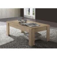 Table basse avec pieds en bois, Collection SHOW, coloris chêne clair