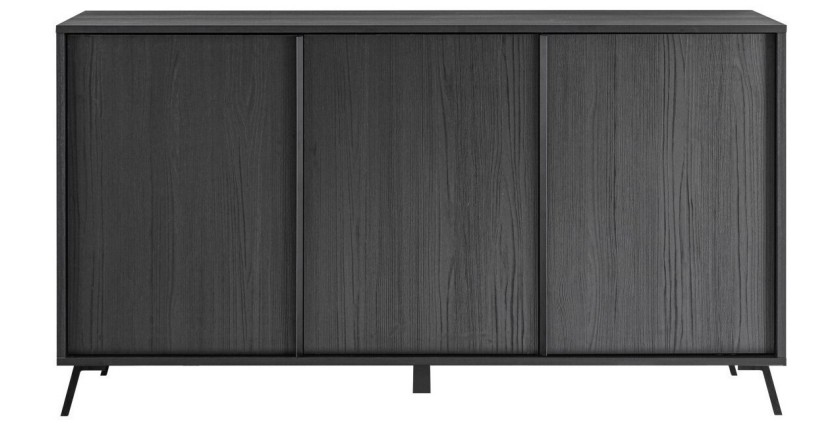 Buffet 3 portes collection SKY. Coloris Chêne Noir