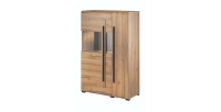 Vitrine design XL collection BREDA. Coloris chêne