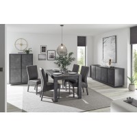 Table extensible COLOMARMO - Noir effet marbre - 180x90cm - Idéal pour une salle à manger design et tendance.