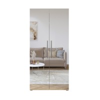 Armoire design 100 cm 2 portes avec grands miroirs collection JUPITER