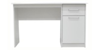 Bureau de la collection PRAGUE 1 tiroir 1 porte blanc