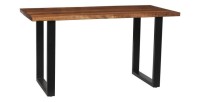 Table à manger AWANI longueur 180cm en bois exotique mangolia