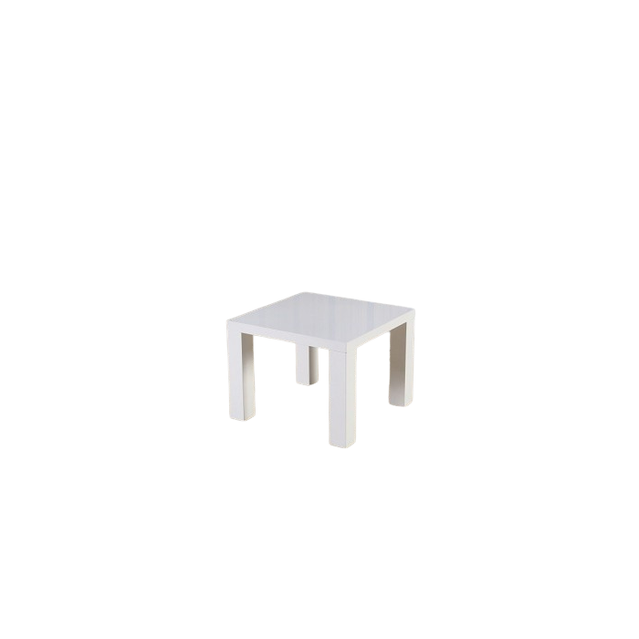 Table basse KRETA carrée 60x60 cm en MDF coloris blanc