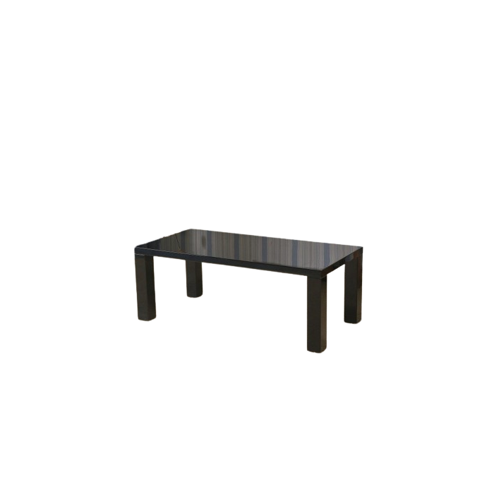 Table basse AMORGOS rectangulaire 120 cm en MDF coloris noir
