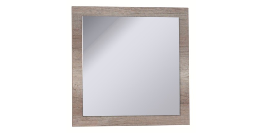 Lot de 3 miroirs FARRA. Cadre coloris SONOMA. Accessoire idéal pour la décoration de votre habitation.