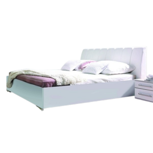 Lit Design en simili cuir VERONA. Couchage 160x200. Lit 2 places et sommier pour chambre à coucher