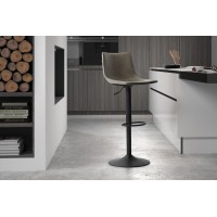 Tabouret de bar style vintage coloris gris. Collection SOUL