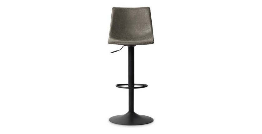 Tabouret de bar style vintage coloris gris. Collection SOUL