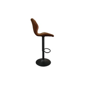 Tabouret de bar style vintage coloris cognac. Collection MABEL