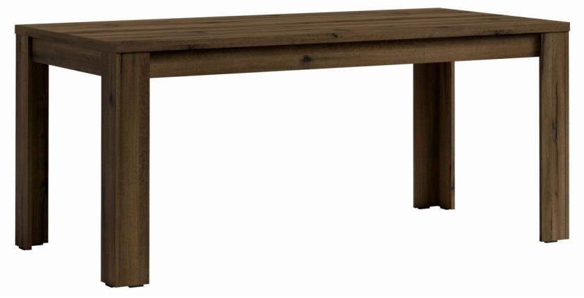 Table pour salle à manger MERLIN - 180 cm - Chêne noble/Noir