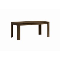 Table pour salle à manger MERLIN - 160 cm - Chêne noble/Noir
