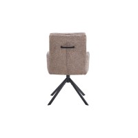 Chaise pivotante en tissu collection PLUMO coloris sable