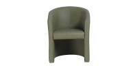 Fauteuil de salon confortable vert. Collection KYOTO