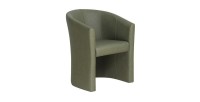 Fauteuil de salon confortable vert. Collection KYOTO