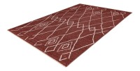 Tapis 230x160cm, design A205R coloris terracotta - Confort et élégance pour votre intérieur
