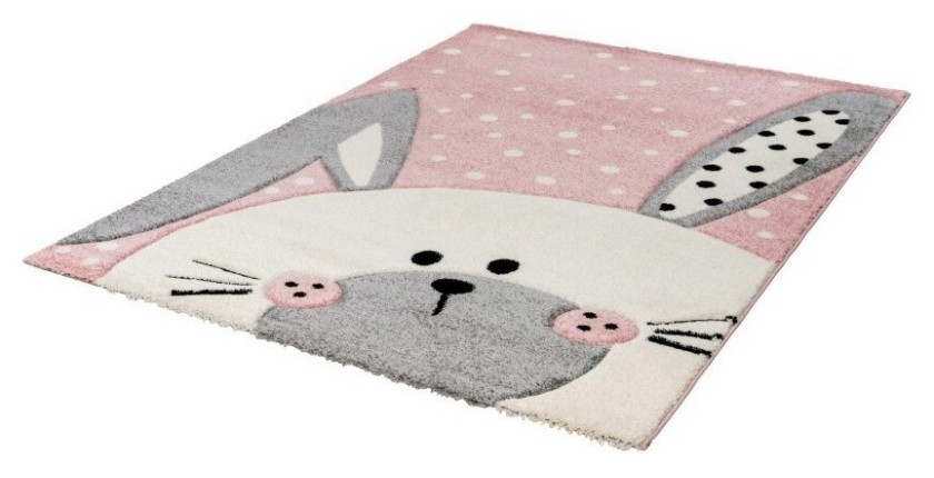 Tapis 230x160cm, design A423O coloris rose - Confort et élégance pour votre intérieur