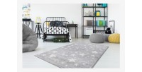 Tapis 150x80cm, design A923O coloris gris - Confort et élégance pour votre intérieur