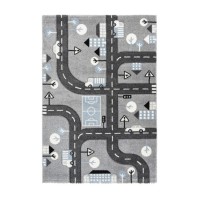 Tapis 230x160cm, design A133O coloris gris - Confort et élégance pour votre intérieur