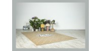 Tapis 150x80cm, design A102A coloris beige - Confort et élégance pour votre intérieur