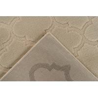 Tapis 150x80cm, design A102A coloris beige - Confort et élégance pour votre intérieur