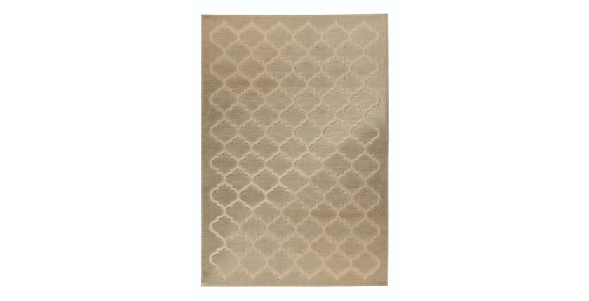 Tapis 150x80cm, design A102A coloris beige - Confort et élégance pour votre intérieur