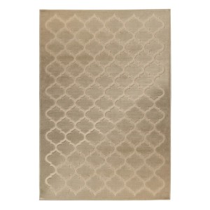 Tapis 170x120cm, design A102A coloris beige - Confort et élégance pour votre intérieur