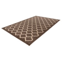 Tapis 150x80cm, design A102A coloris taupe - Confort et élégance pour votre intérieur