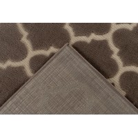 Tapis 300x80cm, design A102A coloris taupe - Confort et élégance pour votre intérieur