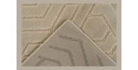 Tapis 150x80cm, design A202A coloris beige - Confort et élégance pour votre intérieur