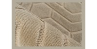 Tapis 170x120cm, design A202A coloris beige - Confort et élégance pour votre intérieur