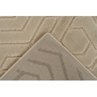 Tapis 230x160cm, design A202A coloris beige - Confort et élégance pour votre intérieur