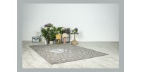 Tapis 150x80, design A202A coloris gris - Confort et élégance pour votre intérieur