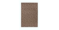 Tapis 150x80cm, design A202A coloris taupe - Confort et élégance pour votre intérieur