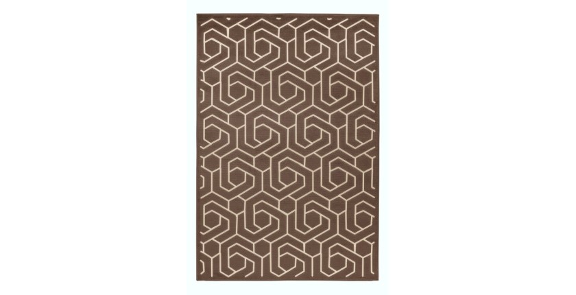 Tapis 300x80cm, design A202A coloris taupe - Confort et élégance pour votre intérieur