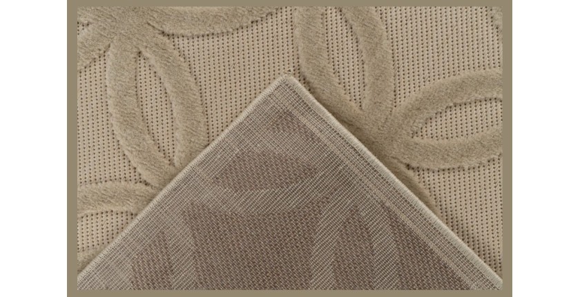 Tapis 150x80cm, design A302A coloris beige - Confort et élégance pour votre intérieur