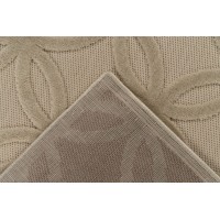 Tapis 150x80cm, design A302A coloris beige - Confort et élégance pour votre intérieur