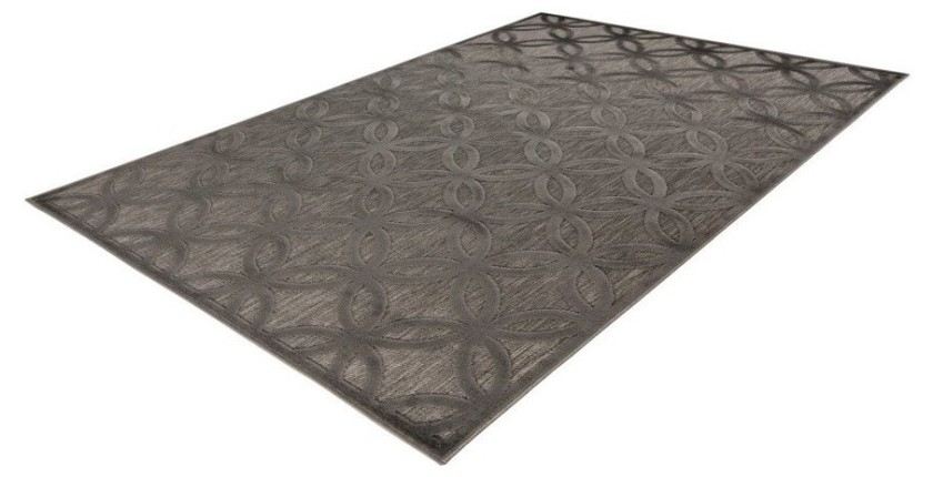 Tapis 170x120cm, design A302A coloris gris - Confort et élégance pour votre intérieur