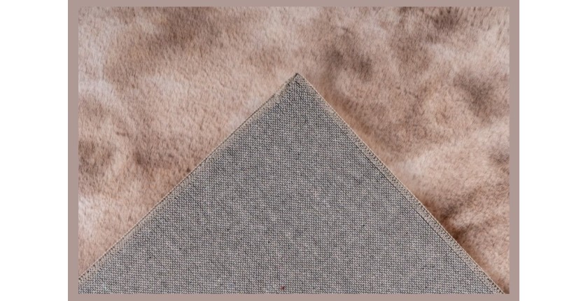 Tapis 150x80cm, design B005O coloris beige - Confort et élégance pour votre intérieur