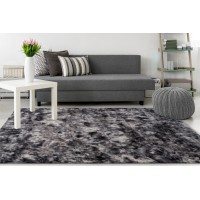 Tapis 150x80cm, design B005O coloris graphite - Confort et élégance pour votre intérieur