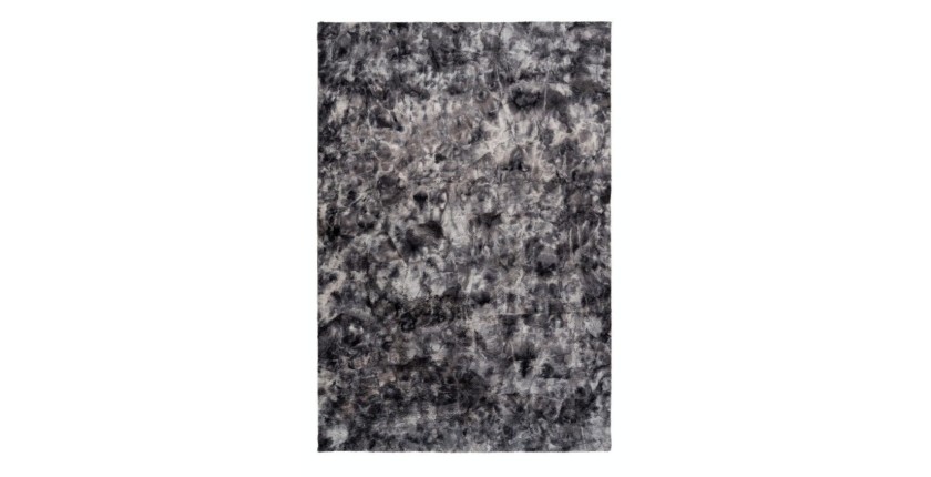 Tapis 150x80cm, design B005O coloris graphite - Confort et élégance pour votre intérieur