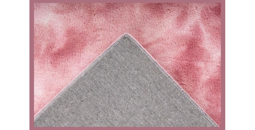 Tapis 150x80cm, design B005O coloris rose - Confort et élégance pour votre intérieur